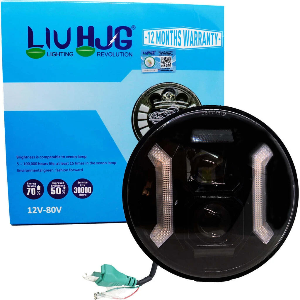 LIU HJG C-284 Yellow/White 90 Watt Headlight Headlight Car, Motorbike LED (12 V, 90 W) (Universal For Bike, Universal For Car, Pack of 1)