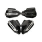 Moto Genius Hand Guard Protector With Aluminum Support - Black - Moto Genius