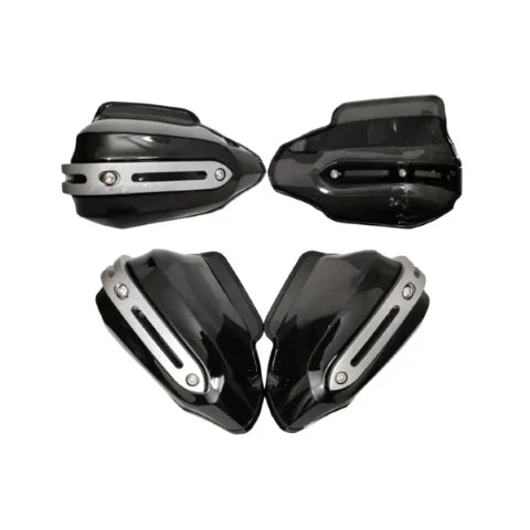 Moto Genius Hand Guard Protector With Aluminum Support - Black - Moto Genius