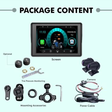 Simtac motorcycle GPS CarPlay & Android Auto system – M4D