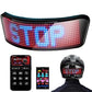 Smart LED Helmet Light with Mobile App Control - Custom Text Display, DIY Drawings, Animated Graphics, Left & Right Turn Indicators, Devil Eye Mode, Bluetooth Connectivity, Rechargeable Battery,
