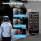 Smart LED Helmet Light with Mobile App Control - Custom Text Display, DIY Drawings, Animated Graphics, Left & Right Turn Indicators, Devil Eye Mode, Bluetooth Connectivity, Rechargeable Battery,