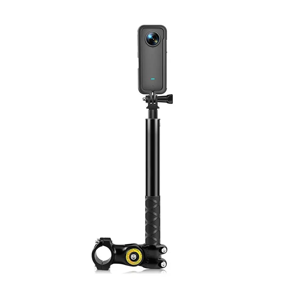 Invisible Monopod Bracket Handlebar Mount for Bikes and Bicycles Compatible with Insta 360 X4 X3 X2 GoPro 9 10 11 12 13 DJI Action 3 Moto Camera Accessories