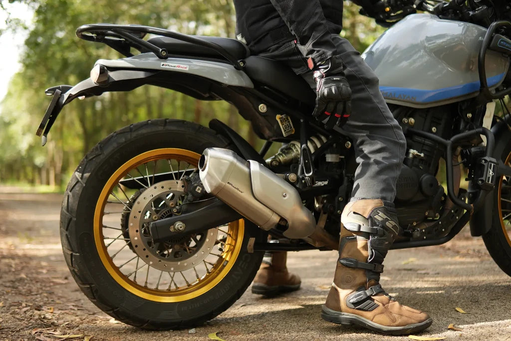 Exhaust for Royal Enfield Himalayan 450 with De-Cat Pipe POWERRAGE