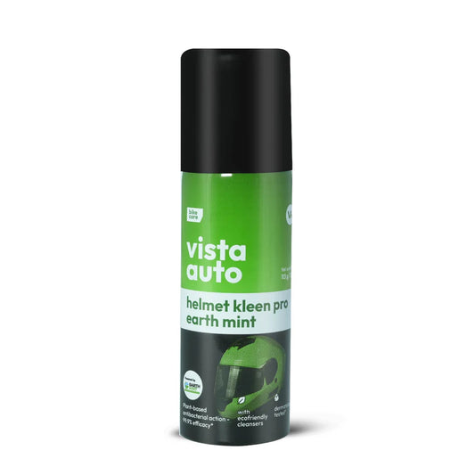Helmet Kleen Pro – Earth Mint 125 ml | Helmet Cleaner Spray for Bike Helmets | Helmet Deodorizer | Removes Sweat Smell | Antibacterial Helmet Freshener | Natural Plant-Based Formula
