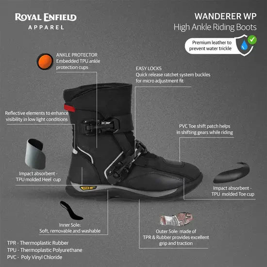 Royal Enfield WP Wanderer Riding Boots