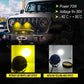 HJG 70W+70W Round Led Light with Wire harness and Lumen Controller