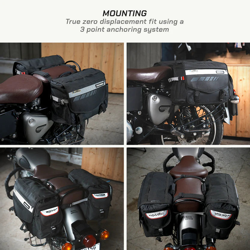 VIATERRA LEH - 100% WATERPROOF MOTORCYCLE SADDLEBAGS