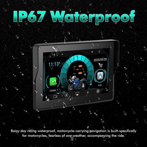 Simtac motorcycle GPS CarPlay & Android Auto system – M4D