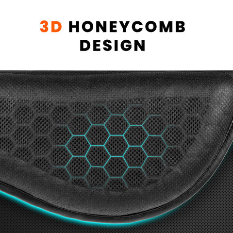 GrandPitstop  |  SKU: Airseat_Gel_C Motorcycle Honeycomb Gel Seat Cushion for Medical, Offices, Home, Motorcycle and Car Lumbar Support - Universal Fit & Breathable Design
