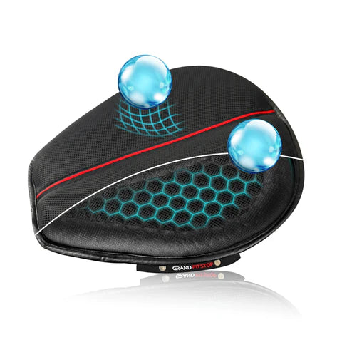 GrandPitstop  |  SKU: Airseat_Gel_C Motorcycle Honeycomb Gel Seat Cushion for Medical, Offices, Home, Motorcycle and Car Lumbar Support - Universal Fit & Breathable Design