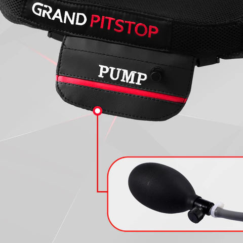 GrandPitstop  |  SKU: AirSeat-Sports-Pre Air Comfy Seat Cushion for Medical, Offices, Home, Motorcycle and Car Lumbar Support - Sports Premium with Pump