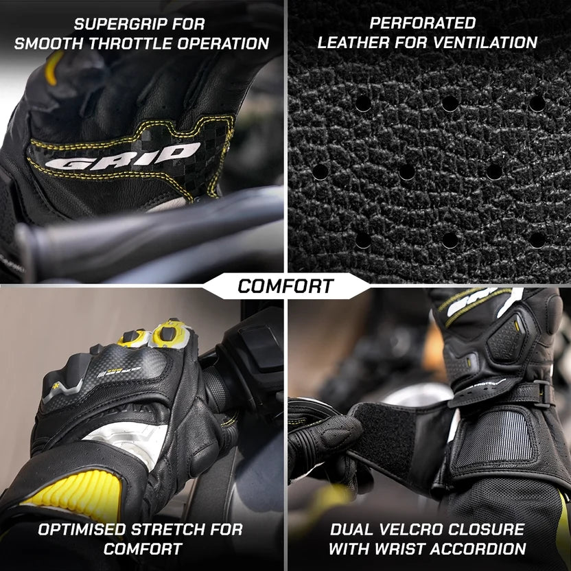 ViaTerra Grid MK3 Full Gauntlet Gloves
