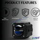 HJG Gorilla Fog with Wiring Harness Kit Combo Dual Lens 120W Gorilla Projector Foglight New Model with Wiring Foglight Ultra Wide Dual Intensity LED Driving Fog Lights White/Yellow 120W Universal For All Cars & Bikes LIU HJG Gorilla Foglight Combo Kit