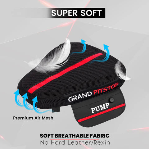 GrandPitstop  |  SKU: AirSeat-Sports-Pre Air Comfy Seat Cushion for Medical, Offices, Home, Motorcycle and Car Lumbar Support - Sports Premium with Pump