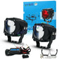 HJG Gorilla Fog with Wiring Harness Kit Combo Dual Lens 120W Gorilla Projector Foglight New Model with Wiring Foglight Ultra Wide Dual Intensity LED Driving Fog Lights White/Yellow 120W Universal For All Cars & Bikes LIU HJG Gorilla Foglight Combo Kit