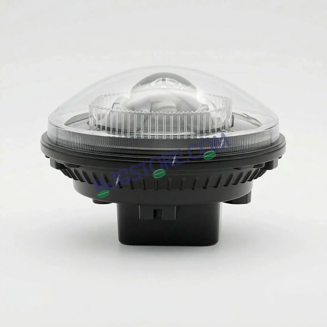HJG C-325 Alpha 7 Inch Headlight Assembly 128W Projector Ultra Wide Halo Ring C-325 White LED Headlight New Projector Headlight Assembly | 128W CREE/Osram LED Chip Multi DRL Compatible with Royal Enfield, Jeep, Thar, Gypsy