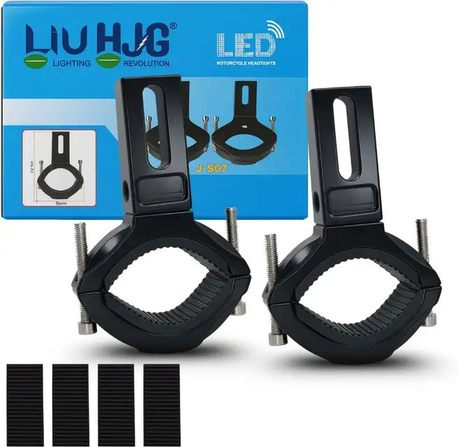 LIU HJG Heavy-Duty CNC Clamp | Adjustable Mount for Fog Lights Bike Headlight Mount