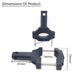 HJG Aluminum Clamp For Mounting Fog Lights Universal