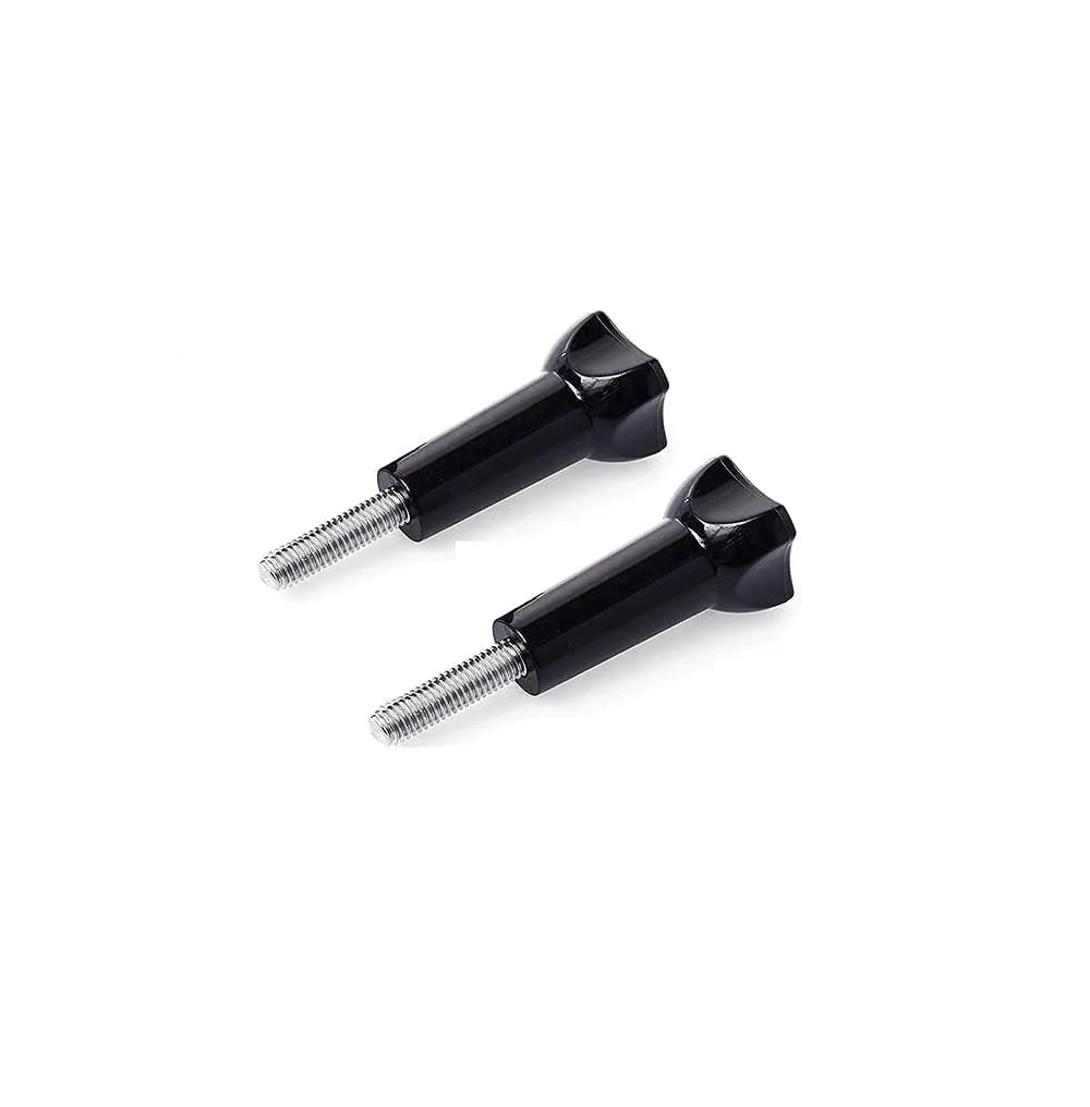 Long Thumb Knob Bolt (2 x Stainless Steel) Compatible with GoPro 13 12 11 10 9 8 7 6 5 4 4k Eken AKASO SJCAM DJI OSMO YI etc