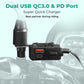 Simtac rapidride duo 51w charger with USB-A & Type-C