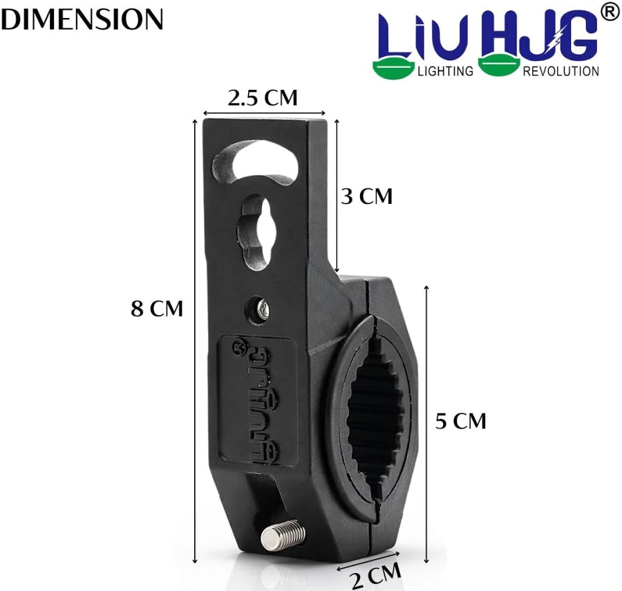 LIU HJG Fog Light Clamps with Non Slip Rubber & Installation Tools Adjustable Brackets Heavy Duty Clamps Rustproof