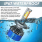 HJG 300W 9005/HB3 LED Vehicle Headlight Bulb (2 * 150 WATTS) 2 Pc LED Headlight Bulb 9005/HB3 150W For All Cars (Low and High Beam Bulbs (White) AC/DC 300Watt) - Type 9005/HB3