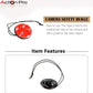 Adhesive Mount-1 x Round & 1 x Flat Mount 3M Round VHB Sticky Pads with Insurance Tethers Straps Compatible With Gopro Hero 13/12/11/10/9/8/7/6/5/4/3+/3/2/1/Insta 360/Yi/4K/Eken Action Cameras