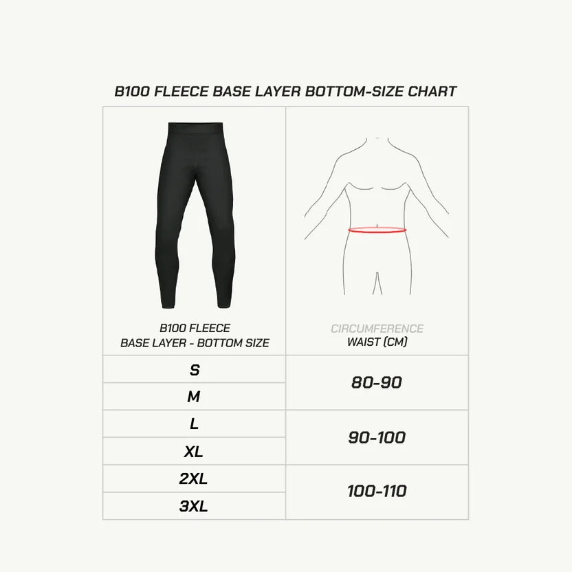 B100 WINTER FLEECE BASE LAYER - BOTTOM