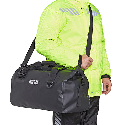 EA115BK Waterproof roll seat bag 40 ltr, black colour
