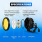 VK460   40W   x   2   Motorcycle   Fog   Light   Auxiliary   LED   Light   Set   |   High   Brightness   CNC   Switch   &   Wiring   Harness   |   Universal   Fit   Waterproof   Bike   Driving   Lights   (Pack   of   2)