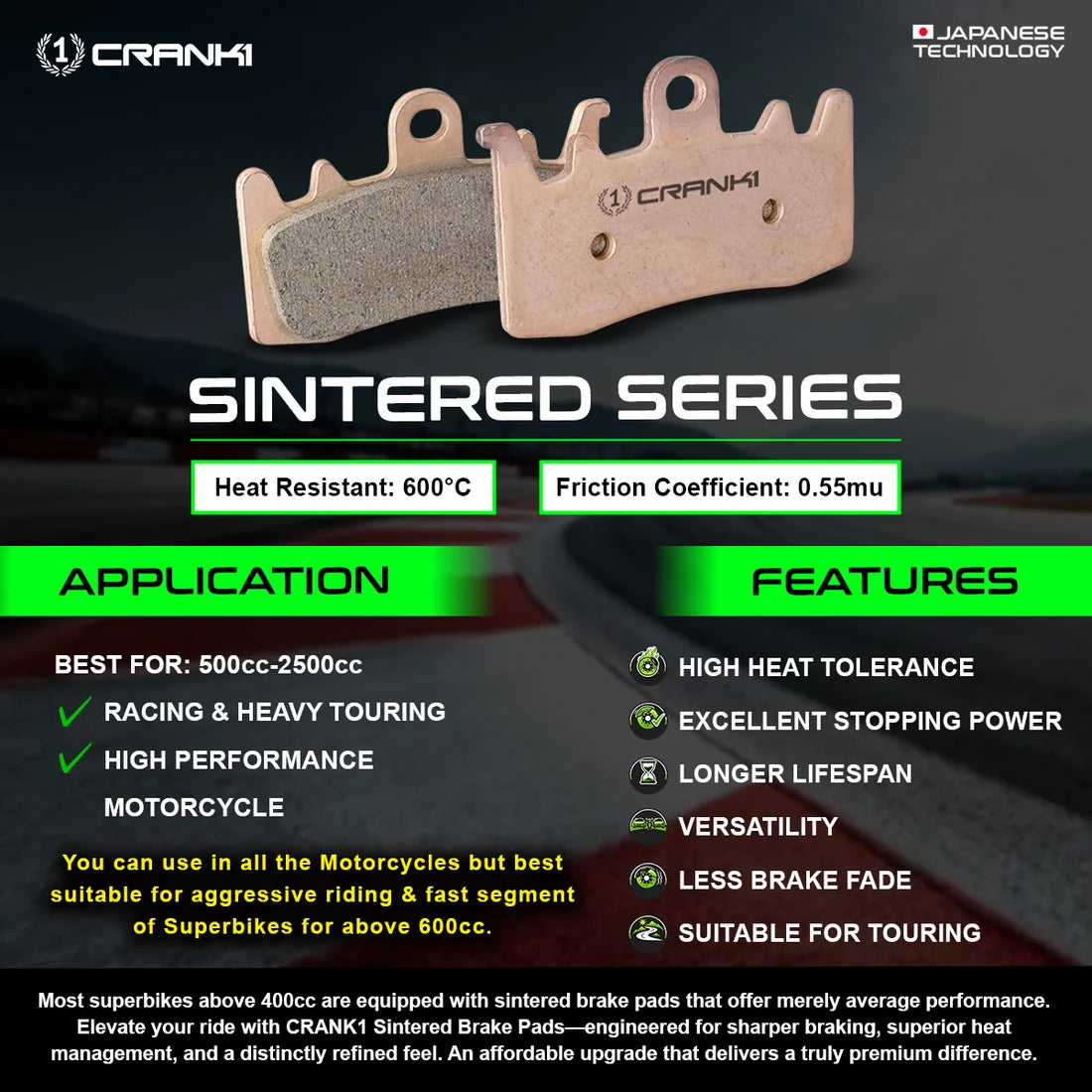 Sintered Brake Pads CB902
