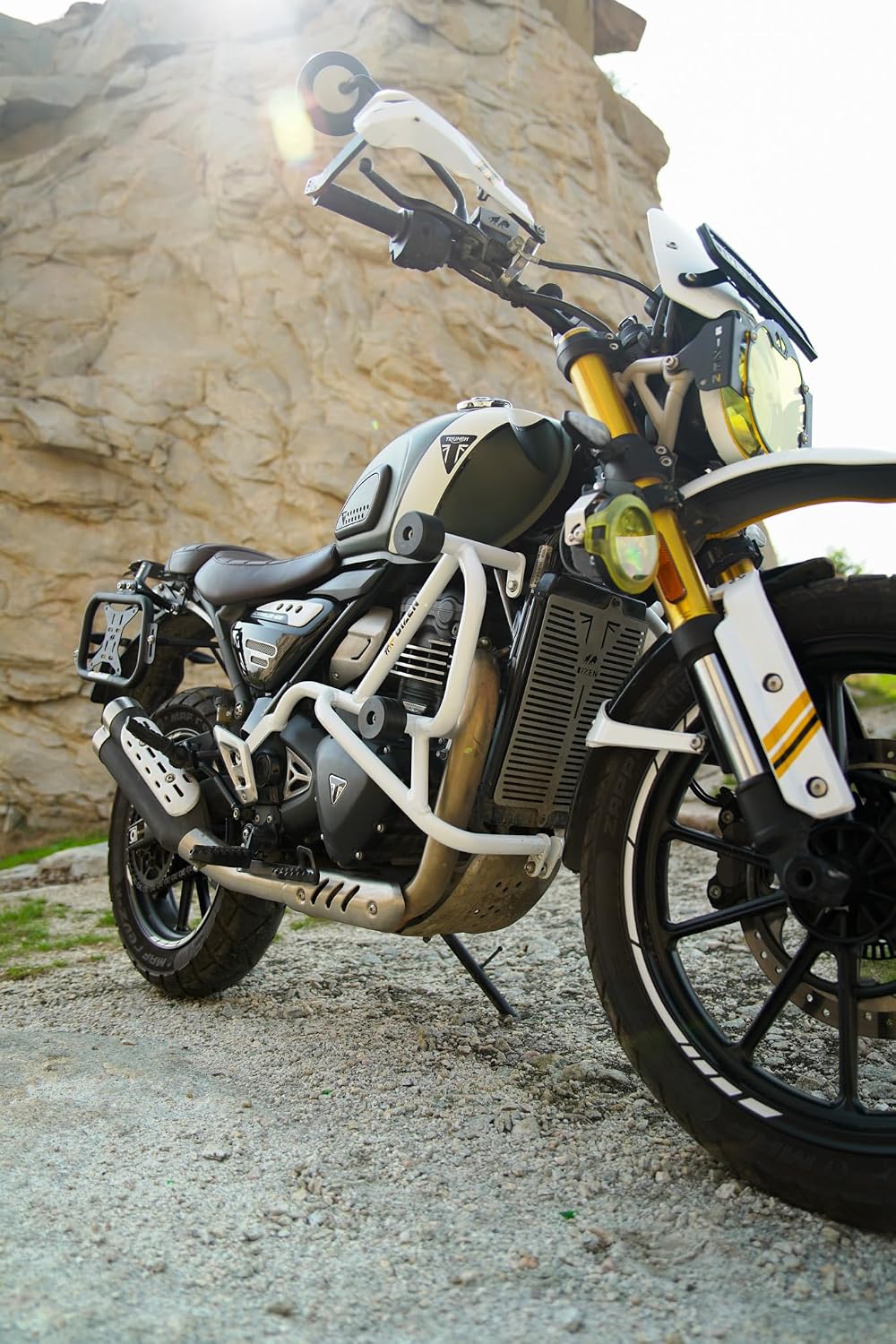 Bizen Triumph Speed 400 & Scrambler 400x Premium Crash Guard/Engine Gaurd with Double Frame Sliders