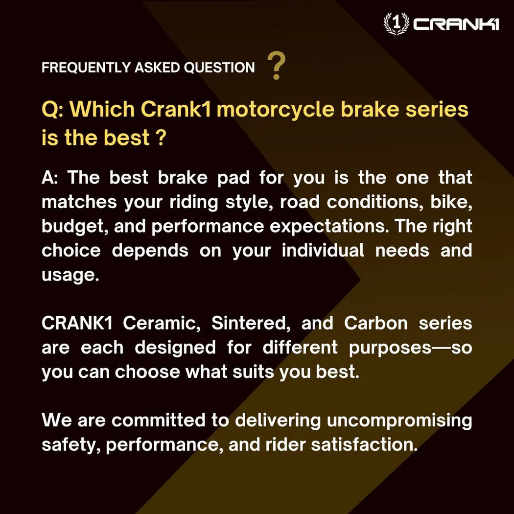 Ceramic Brake Pads For Bajaj Pulsar N160  Rear - CRM4174 - 1 Set