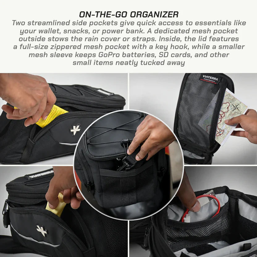 ACE MAGNETIC MOTORCYCLE TANK BAG - VIATERRA