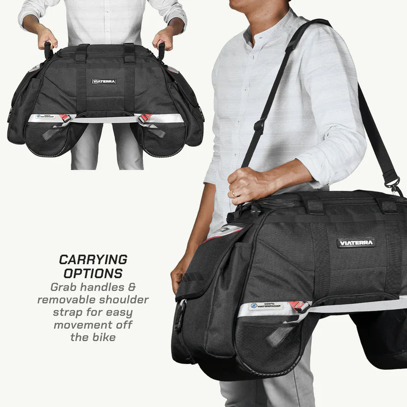 ViaTerra Claw - 100% Waterproof motorcycle tailbag (Universal)
