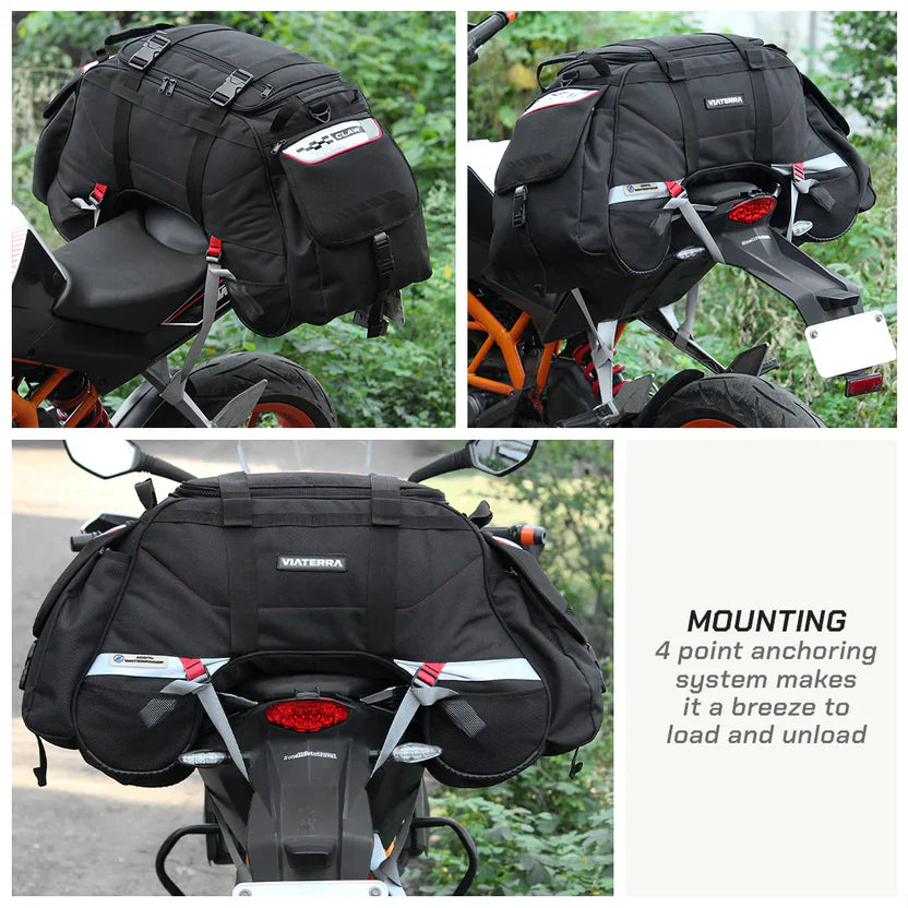 ViaTerra Claw - 100% Waterproof motorcycle tailbag (Universal)