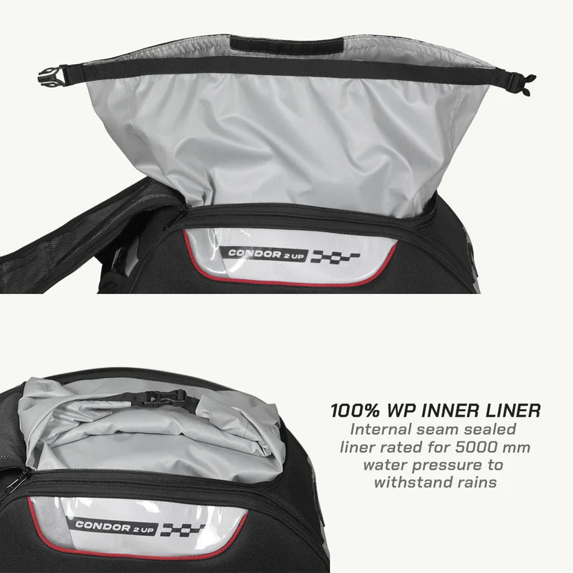 VIATERRA CONDOR 2UP - 100% WATERPROOF MOTORCYCLE SADDLE BAGS