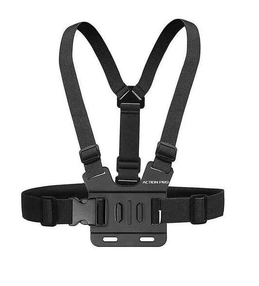 Adjustable Body Harness Chest Belt Strap Mount Accessory Compatible with GoPro Hero 13 12 11 10 9 8 7 6 5 4 3+ 3 SJcam Yi and Other Action Cameras