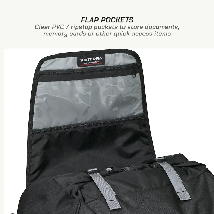 VIATERRA RTW SERIES - HAMMERHEAD 45 UNIVERSAL MOTORCYCLE TAILBAG