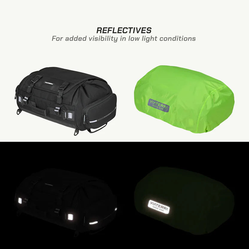 VIATERRA RTW SERIES - HAMMERHEAD 45 UNIVERSAL MOTORCYCLE TAILBAG