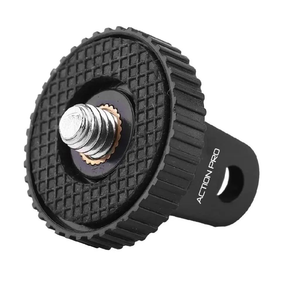 Tripod Mount with Stainless Steel Nut Adapter 1/4 Thread ABS  Compatible with GoPro Hero 13 12 11 10 9 8 7 6 5 4 3+ 3 /Insta-360//DJI Osmo Pocket/SJCAM/Xiaomi/YI All Action Cameras