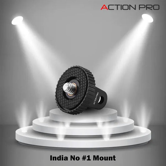 Tripod Mount with Stainless Steel Nut Adapter 1/4 Thread ABS  Compatible with GoPro Hero 13 12 11 10 9 8 7 6 5 4 3+ 3 /Insta-360//DJI Osmo Pocket/SJCAM/Xiaomi/YI All Action Cameras