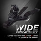 Helmet Chin Mount Strap with J Hook Compatible with All Smartphones and GoPro 13 12 11 10 9 8 7 5 4 | SJCAM | DJI Osmo | Insta 360 X4 X3 X2 & Other Action Cameras [Made in India] (Black)