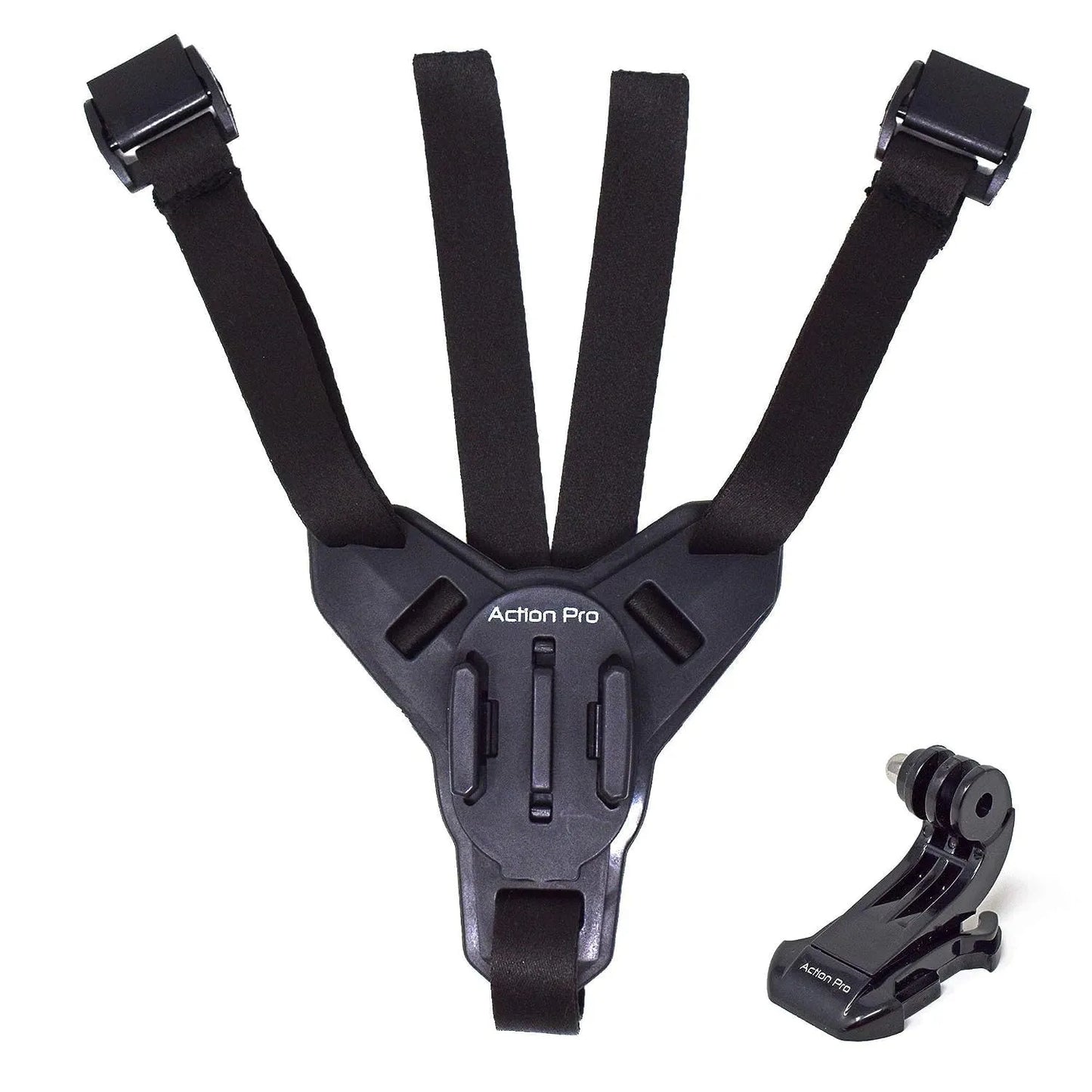 Helmet Chin Mount Strap with J Hook Compatible with All Smartphones and GoPro 13 12 11 10 9 8 7 5 4 | SJCAM | DJI Osmo | Insta 360 X4 X3 X2 & Other Action Cameras [Made in India] (Black)