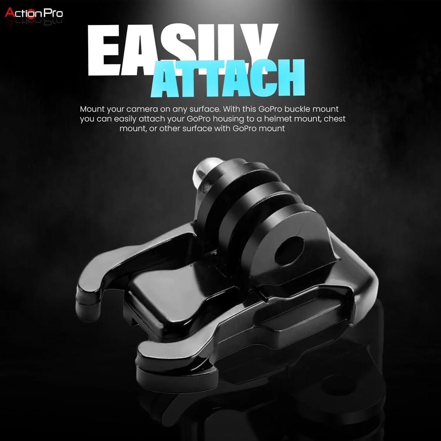 Action Pro Quick Release Basic Buckle with Screw Compatible with GoPro 13 12 11 10 9 8 7 6 5 3 SJCAM Yi 4K Eken Insta 360 and Other Action Cameras