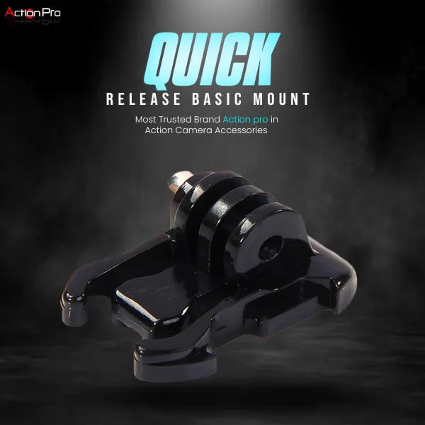 Action Pro Quick Release Basic Buckle with Screw Compatible with GoPro 13 12 11 10 9 8 7 6 5 3 SJCAM Yi 4K Eken Insta 360 and Other Action Cameras