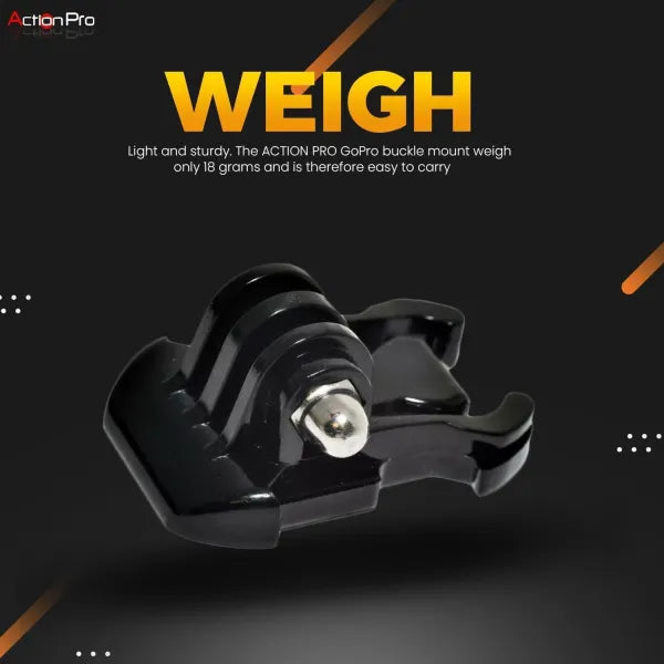 Action Pro Quick Release Basic Buckle with Screw Compatible with GoPro 13 12 11 10 9 8 7 6 5 3 SJCAM Yi 4K Eken Insta 360 and Other Action Cameras