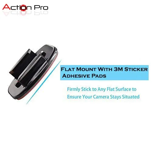 3M Flat Adhesive Sticky Mount Compatible with GoPro-13/12/11/10/9/8/7/6/5/4/3+/3/SJCam/Yi Action Cameras