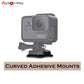3M Curve Adhesive Sticky Mount Compatible with GoPro-13/12/11/10/9/8/7/6/5/4/3+/3/SJCAM Yi/ Insta360/ 4K/ Eken /Noise Play and other Action Cameras